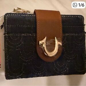 True Religion dark blue and Brown Women's Wallet